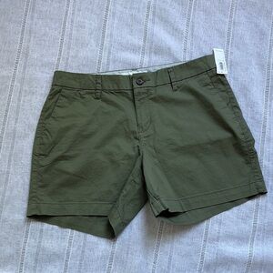 Old Navy Olive Green Cotton Shorts